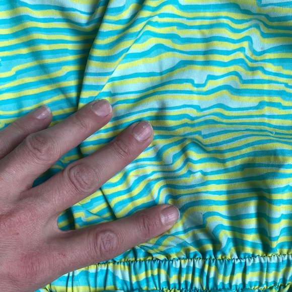 Zella Kids Lime Green and Aqua Romper - Picture 8 of 12